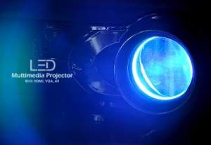 LED Multimedia Projector with HDMI, VGA, AV