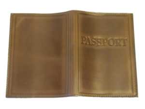 Кожаная обложка для загран паспорта