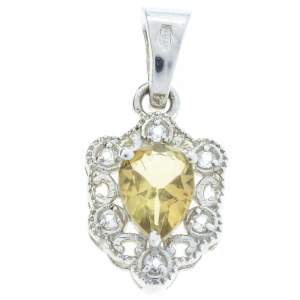 Серебряная подвеска 925 пробы 1,96 гр. с бразильским турмалином 1,07 карат