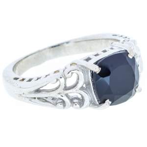 Серебряное кольцо 925 пробы 5,15 гр. с индийским ониксом и топазами 1,81 карат