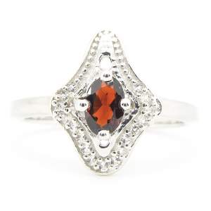 Серебряное кольцо 925 пробы 2,77 гр. с мозамбикским гранатом и топазами 0,61 карат с коллекции 