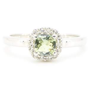 Серебряное кольцо 925 пробы 2,5 гр. с танзанитом Маньяра класса AAAA и топазами 0,58 карат с коллекции 