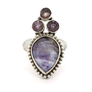 Серебряное кольцо 925 пробы 6,64 г с тиффани Стоун 13,05 карат