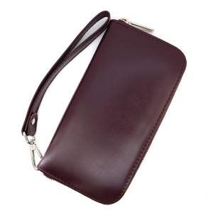 Портмоне Roberto Rietti из натуральной кожи цвета бордо