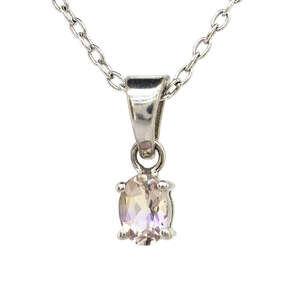 Серебряная подвеска 925 пробы 1,12 г с боливийским аметринoм 0,67 карат