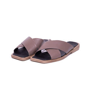 Босоножки женские, цвета мокко из натуральной кожи