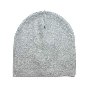 Женская шапка Gloss серого цвета с декором