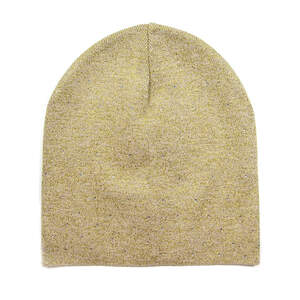 Женская шапка Gloss Gold цвета капучино с декором