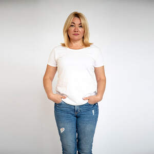 Женская футболка белого цвета