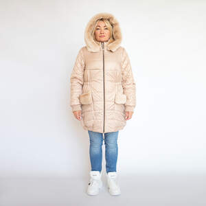 Женская куртка ARKTICA с мехом, цвета Caramel