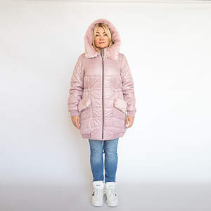 Женская куртка ARKTICA с мехом, цвета Pudra