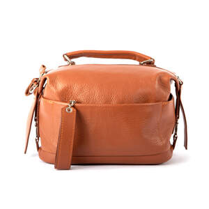 Сумка Roberto Rietti из натуральной кожи светло коричневого цвета