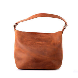 Сумка Roberto Rietti из натуральной кожи коньячного цвета