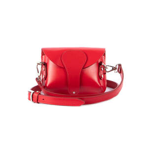 Клатч женский Roberto Rietti из натуральной кожи красного цвета (кайзер)