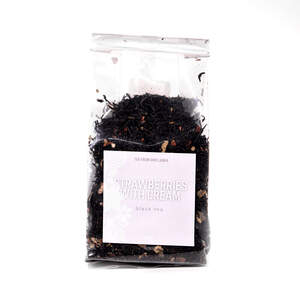 Чай черная земляника со сливками, 100 г Чай черная земляника со сливками, 100 г