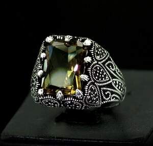 Серебряное кольцо 925 пробы 8,38 г с турецким Султанітом АААА 4,81 карат Автор Уолес Чан