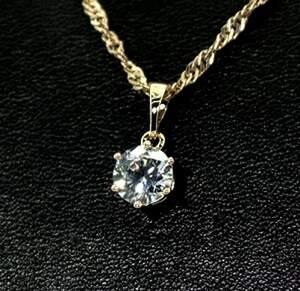 Подвеска в позолоте з белым цирконом