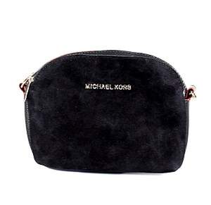 Жіноча сумка с натуральной замши цвета Black&Red, репліка Michael Kors