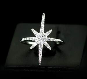 Серебряное кольцо 925 пробы 1,88 г с Фианитами 0,74 карат