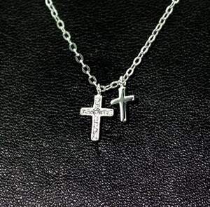 Серебряное колье 925 пробы 1,72 г с Фианитами 0,14 карат