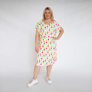 Платье с принтом смайлики