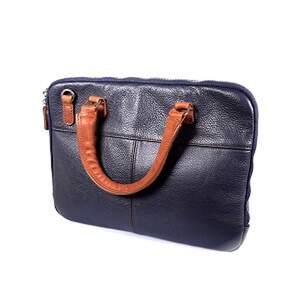 Cумка Firetto для документiв из натуральной кожи синего цвета Cумка Firetto для документiв из натуральной кожи синего цвета