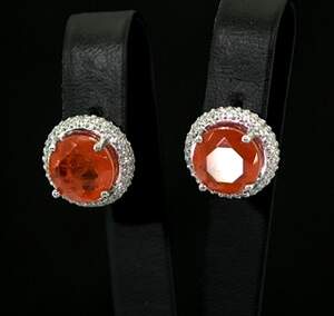 Серебряные серьги 925 пробы 6,89 г с Турмалінами Дравітами и цирконами 7,12 карат Серебряные серьги 925 пробы 6,89 г с Турмалінами Дравітами и цирконами 7,12 карат