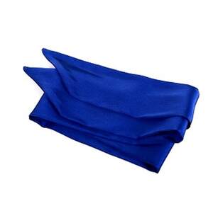 Шарф-твіллі василькового цвета, шовк 100%, 7*100 см