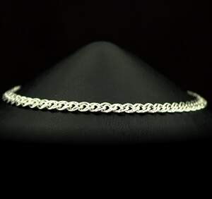 Серебряный браслет 925 пробы 3,35 г, плетіння Подвійний панцир