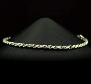 Серебряный браслет 925 пробы 3,2 г, плетіння Мотузка