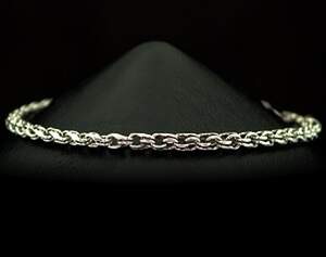 Серебряный браслет 925 пробы 8,35 г, плетіння Вісімка