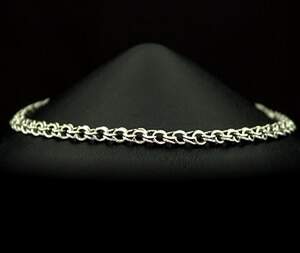 Серебряный браслет 925 пробы 5 г, плетіння Вісімка