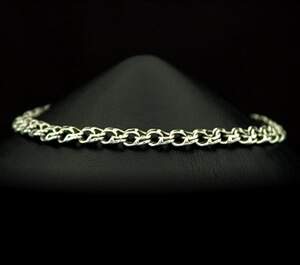 Серебряный браслет 925 пробы 7,25 г, плетіння Вісімка