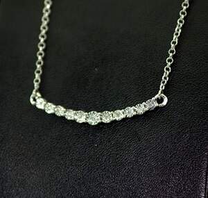 Серебряное колье 925 пробы 5,31 гр. с белыми африканскими бриллиантами VVS1 0,08 карат Серебряное колье 925 пробы 5,31 гр. с белыми африканскими бриллиантами VVS1 0,08 карат