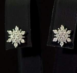 Серебряные серьги 925 пробы 1,51 гр. с белыми африканскими бриллиантами VVS1 0,31 карат Серебряные серьги 925 пробы 1,51 гр. с белыми африканскими бриллиантами VVS1 0,31 карат