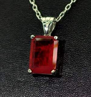 Серебряная подвеска 925 пробы 3,36 г с Турмаліном Рубелітом 3,29 карат