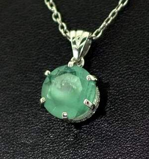 Серебряная подвеска 925 пробы 2,88 г Турмаліном Параїба 3,33 карат Серебряная подвеска 925 пробы 2,88 г Турмаліном Параїба 3,33 карат