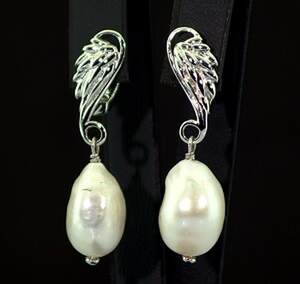 Серебряные серьги 925 пробы 8,88 г с таїтянськими Перлинами барглаз Серебряные серьги 925 пробы 8,88 г с таїтянськими Перлинами барглаз