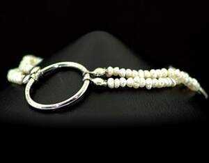 Серебряный браслет 925 пробы 8,17 г с таїтянськими Перлинами барглаз 17-20 см Серебряный браслет 925 пробы 8,17 г с таїтянськими Перлинами барглаз 17-20 см