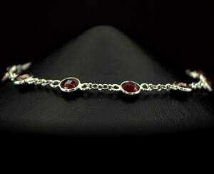 Серебряный браслет 925 пробы 3,54 г с розовыми кенийскими Рубінами АААА 7,1 карат 17-20 см Серебряный браслет 925 пробы 3,54 г с розовыми кенийскими Рубінами АААА 7,1 карат 17-20 см