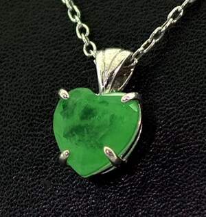 Серебряная подвеска 925 пробы 2,57 г с Турмаліном Хромдравітом 3,28 карат Серебряная подвеска 925 пробы 2,57 г с Турмаліном Хромдравітом 3,28 карат