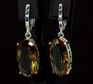 Серебряные серьги 925 пробы 9,55 г с турецкими Султанітами класса АААА 12,65 карат Серебряные серьги 925 пробы 9,55 г с турецкими Султанітами класса АААА 12,65 карат