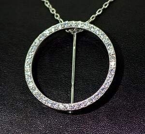 Серебряная брошь 925 пробы 6,16 г с цирконами 5,46 карат Серебряная брошь 925 пробы 6,16 г с цирконами 5,46 карат