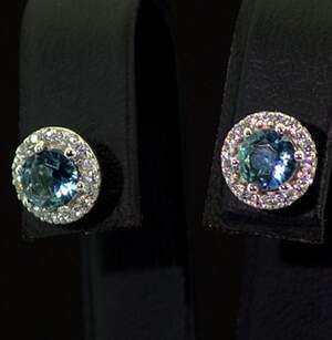 Серебряные серьги 925 пробы 2,32 г с Топазами Лондон Блу со США та цирконами 1,21 карат Серебряные серьги 925 пробы 2,32 г с Топазами Лондон Блу со США та цирконами 1,21 карат
