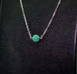 Серебряное колье 925 пробы 2,38 г с Бірюзою 0,98 карат 40-45 см Серебряное колье 925 пробы 2,38 г с Бірюзою 0,98 карат 40-45 см