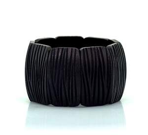 Браслет черного цвета, 16-19 см, матеріал: дерево манго Браслет черного цвета, 16-19 см, матеріал: дерево манго