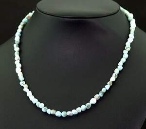 Ожерелье з Ларимаром 67 карат 42+4 см Ожерелье з Ларимаром 67 карат 42+4 см