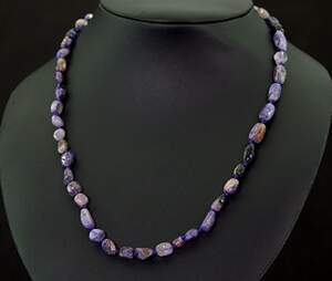 Ожерелье з Чароїтами 111,65 карат,42+4 см Ожерелье з Чароїтами 111,65 карат,42+4 см