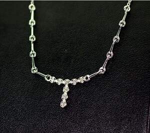 Серебряное колье 925 пробы 3,59 г с африканскими Діамантами VVS1 0.13 карат 46+4 см Серебряное колье 925 пробы 3,59 г с африканскими Діамантами VVS1 0.13 карат 46+4 см