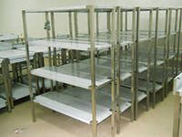 Стеллажи из нержавеющей стали